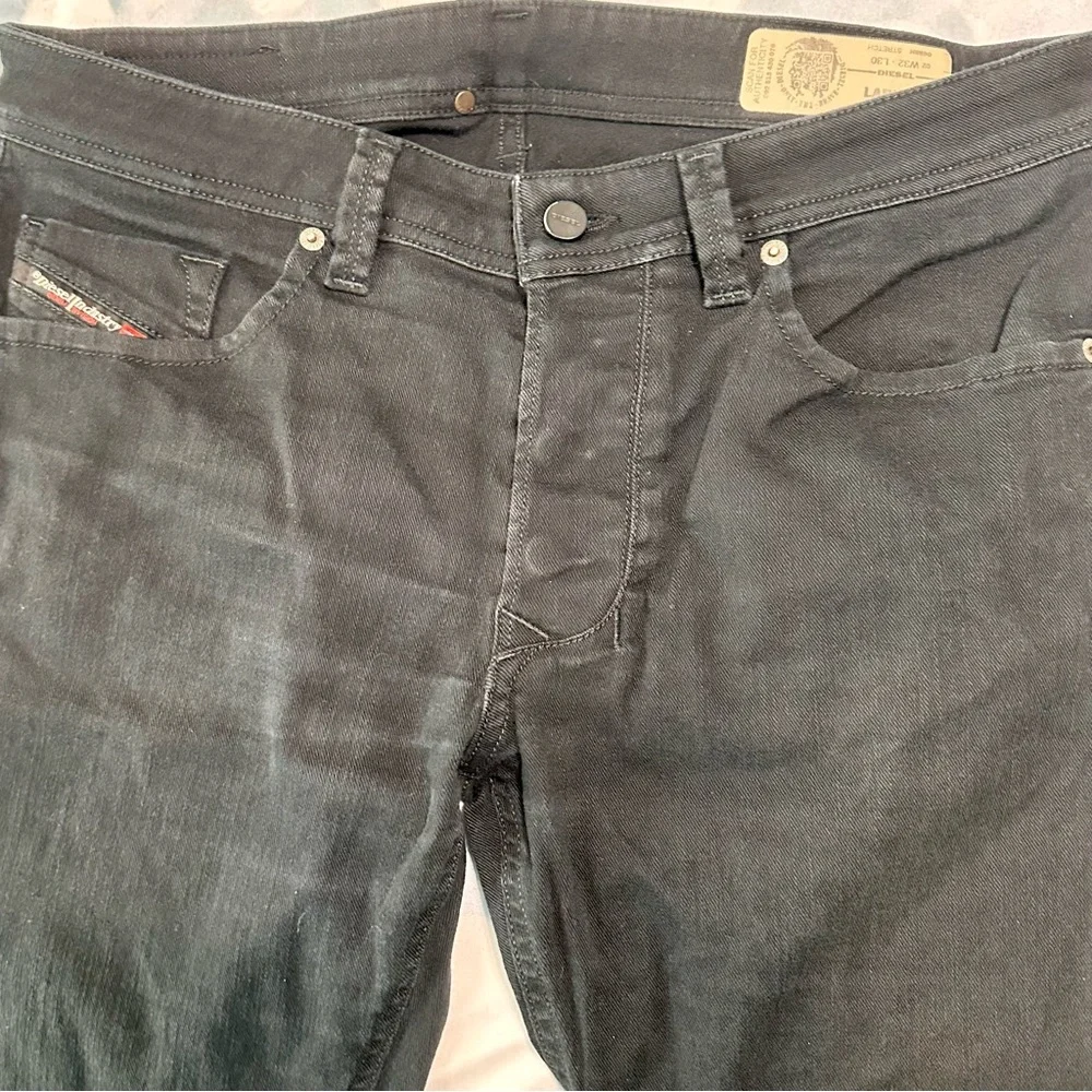 Diesel Larkee Black Straight Jeans W32 L30 | Spring Casual Stretch Denim - Picture 2 of 6